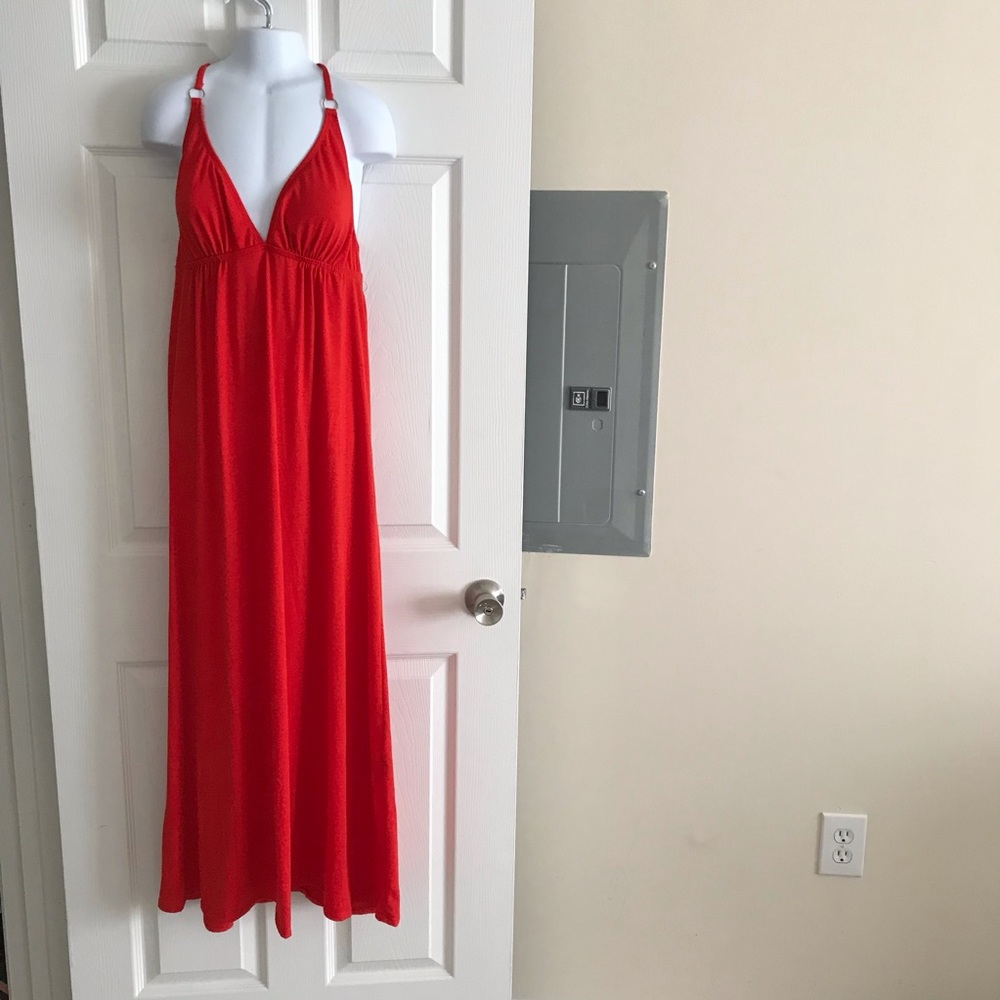 Vintage COOGI Strappy Tie Back Maxi Dress size M